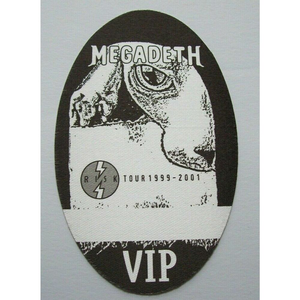 Megadeth Risk Backstage Pass Concert Tour VIP Original 1999 Heavy Metal Rock